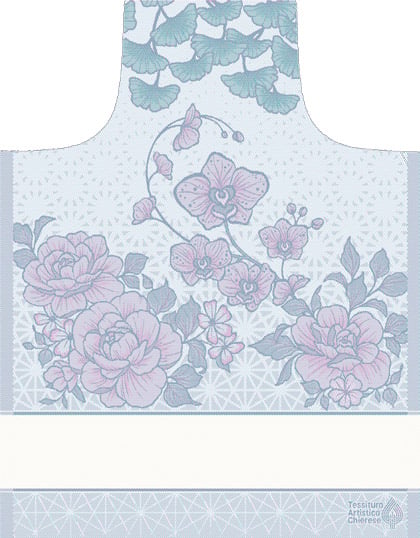 Tablier - Sakura - Nuancé rose-bleu