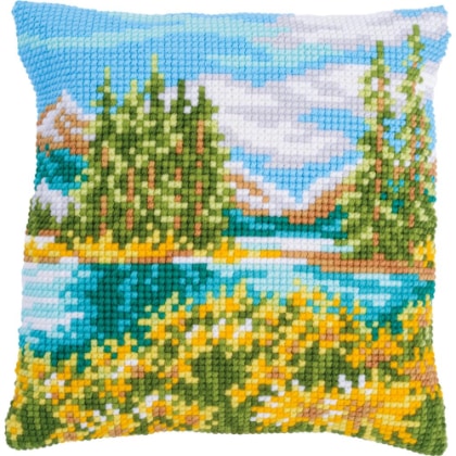 Coussin : Paysage avec Lac
