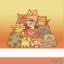 Serviette - A.Mici - Rouge-Jaune