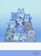 Serviette - A.Mici  - Bleu-Turquoise