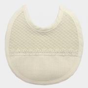 Bavoir en interlock - Beige