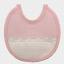Bavoir en interlock  - Rose