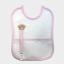 Bavoir porte tétine - Ourson - Rose