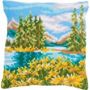 Coussin : Paysage avec Lac