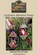Santa & Reindeer Christmas Ornaments