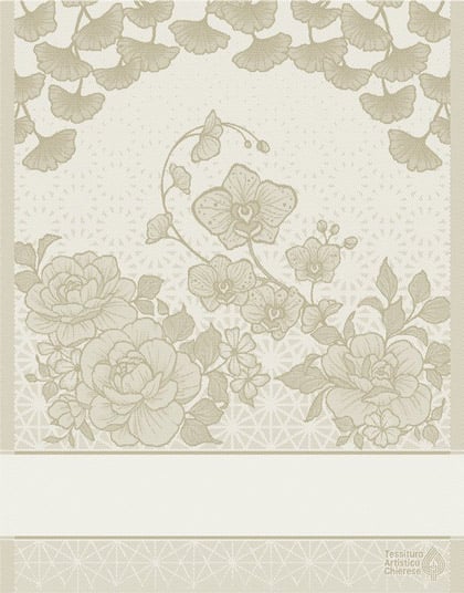 Serviette - Sakura - Lin mélangé