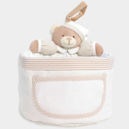 Panier de rangement - Ourson - Beige