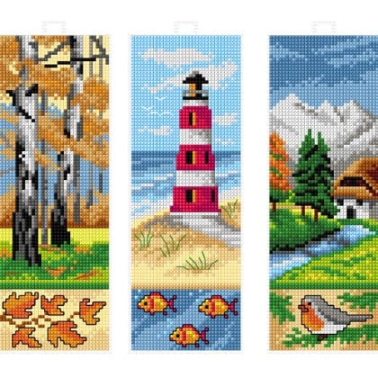 Marque-pages - Phare, Forêt. Montagne (3)