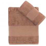 Lot de 2 serviettes - Marron