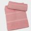 Lot de 2 serviettes - Décorées - Rose