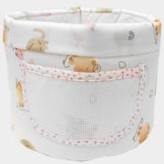 Panier de rangement - Animaletti - Rose