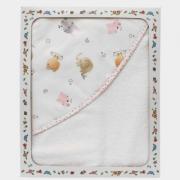 Peignoir de bain triangle - Animaletti - Rose