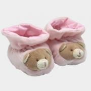 Chausson Antidérapants - Ourson - Rose