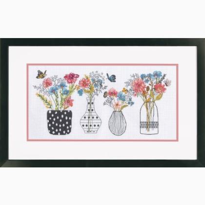 Vases de fleurs sauvages