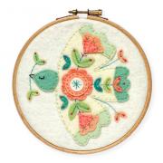 Kit Feutrine - Colombe fleuri - avec tambur