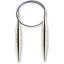 Aiguilles à tricoter circulaires - Argent - 10 mm