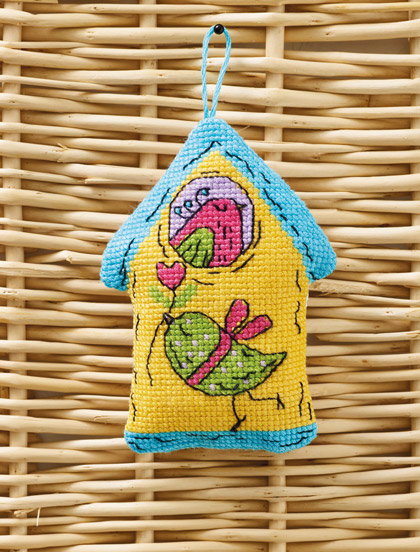 Petit nid d\'oiseau amoureux - Jaune