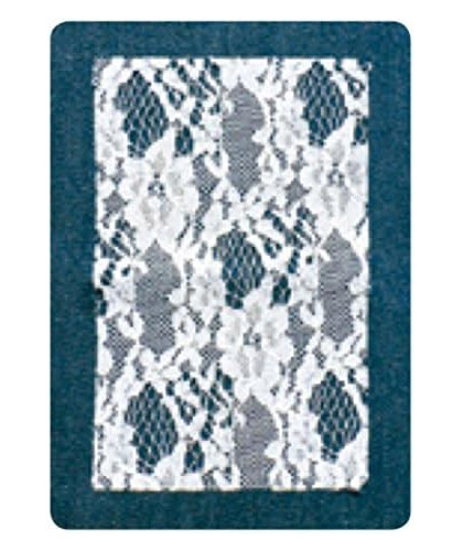 Soude-déchirures Thermocollant - Jeans foncé et dentelle blanche