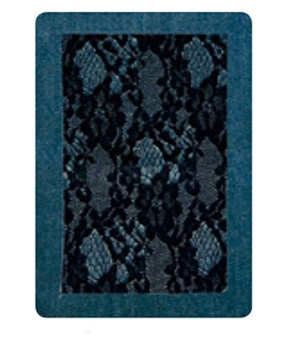Soude-déchirures Thermocollant - Jeans foncé et dentelle noir