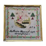 Julliette Brunel 1876 Sampler