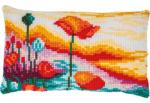 Coussin - Paysage Coquelicots
