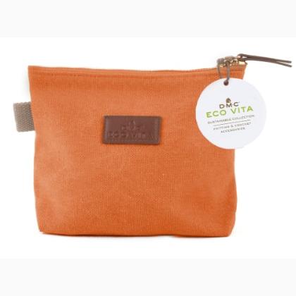 Petite pochette pour accessoires - Terrecuite