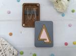 Porte aiguilles - Triangle - Rose