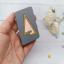 Porte aiguilles - Triangle - Rose