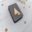 Porte aiguilles - Triangle - Rose