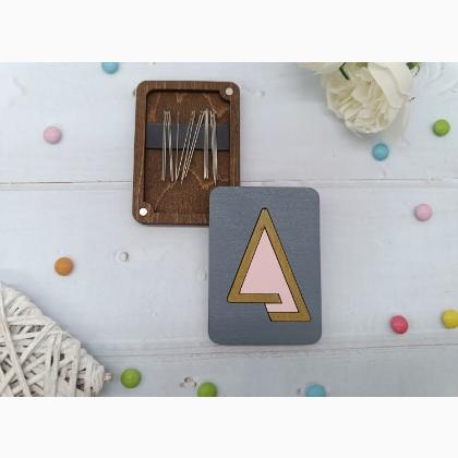 Porte aiguilles - Triangle - Rose