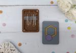 Porte aiguilles - Hexagone - Violet