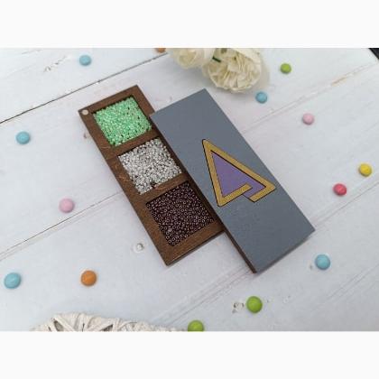 Organizer perles - Triangle - Violet