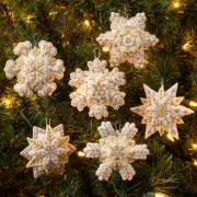 Kit Décorations en feutrine - Pearl Snowflakes