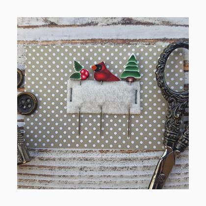 Winter Cardinal Small Pin