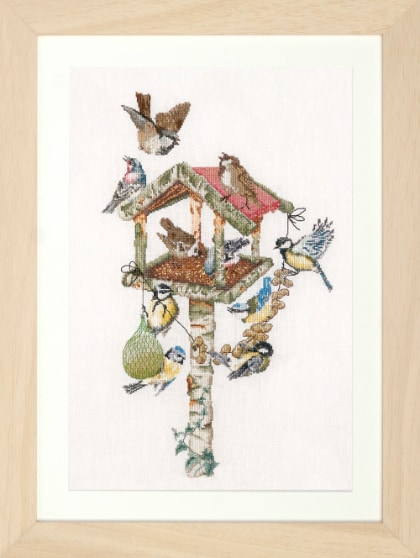 Birds at the Feeder - Aida