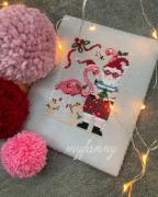 Santa and Merry Flamingo