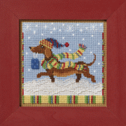 Winter Series - Dashing Dachshund