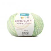 Perfetto Merino Baby 200 - S0550 - Ctiron Vert Multicolor