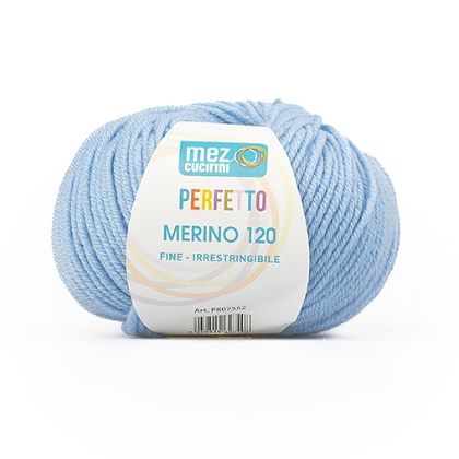 Perfetto Merino 120 - 00360 - Bleu Ciel