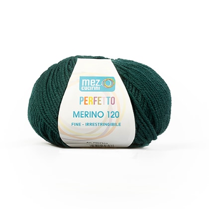Perfetto Merino 120 - 00490 - Vert Bouteille