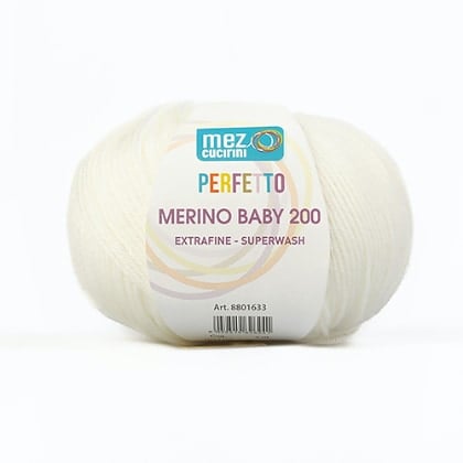 Perfetto Merino Baby 200 - 00100 - Blanc