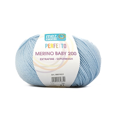 Perfetto Merino Baby 200 - 00350 - Bleu Bébé