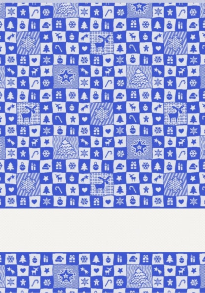 Serviette - Astrid - Bleu