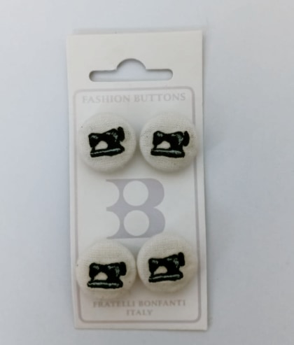 Boutons en tissu - Machine à coudre