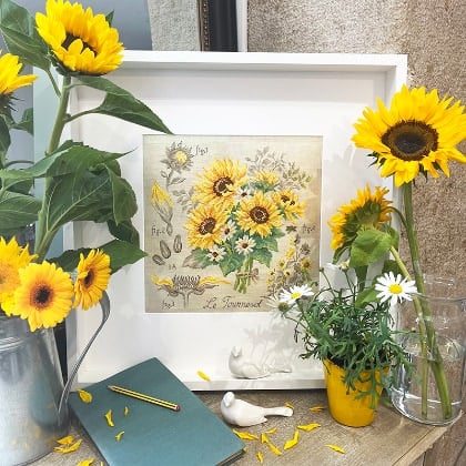 Étude aux tournesols - Lin