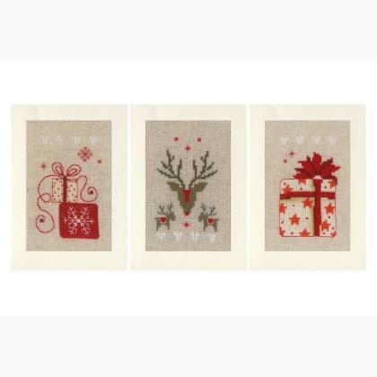 Cartes à broder - Set de Noël (3)