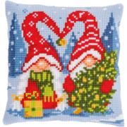 Coussin Gnomes de Noël