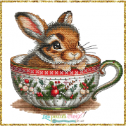 Christmas Animals Cup Rabbit
