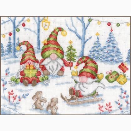 Fête avec Gnomes de Noël
