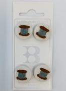 Boutons en tissu - Bobines